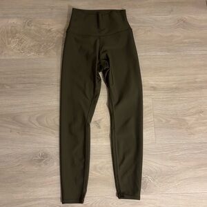 ALO Yoga Olive Airlift 7/8 Leggings